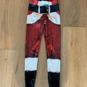 Santa Belt Print Women's Leggings